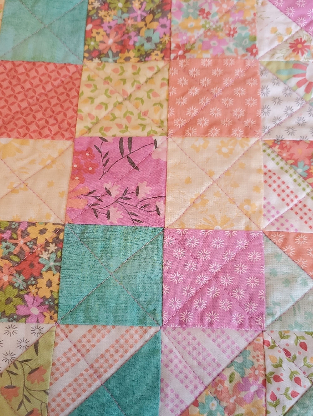 Spring Quilted Table Runner - Picture 2 of 3